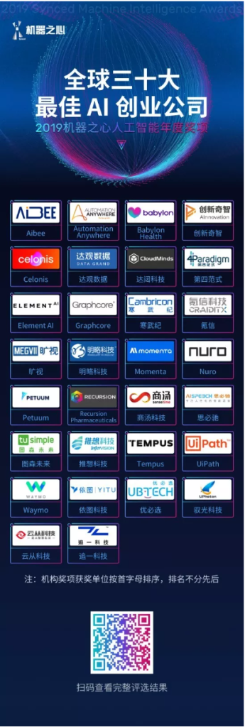 明略科技榮獲“全球三十大最佳AI創(chuàng)業(yè)公司” 明略科技榮獲“全球三十大最佳AI創(chuàng)業(yè)公司”